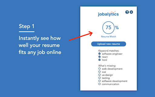 Jobalytics ai chrome extension logo