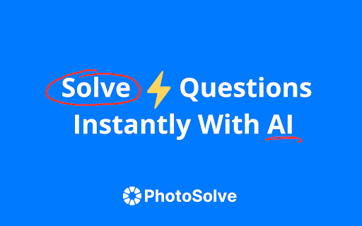 PhotoSolve ai chrome extension logo
