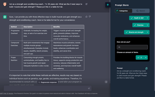 Prompt Storm ai chrome extension logo