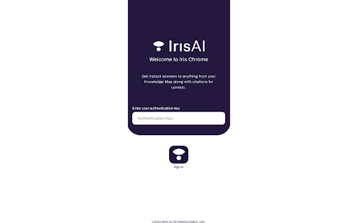 IRIS Chrome ai chrome extension logo