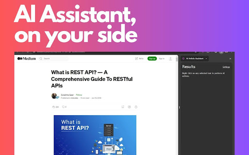 AI Article Assistant ai chrome extension logo