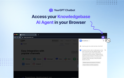 AI Knowledgebase Agent ai chrome extension logo