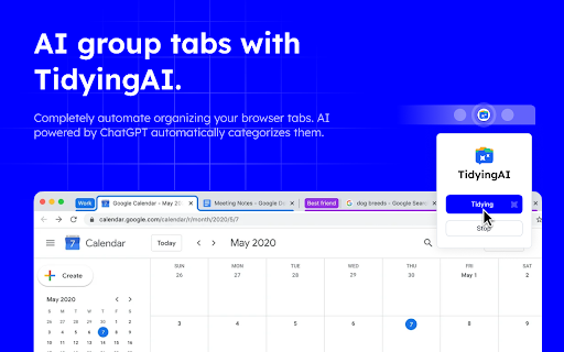 Chrome Tab & Bookmark Organizer ai chrome extension logo