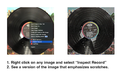 Vinyl Inspector ai chrome extension logo