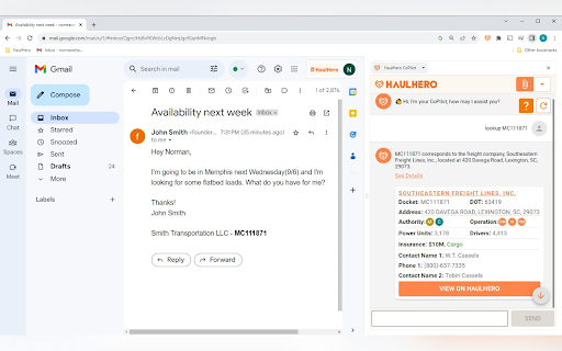 HaulHero CoPilot ai chrome extension logo