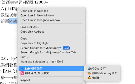 智能创作插件 ai chrome extension