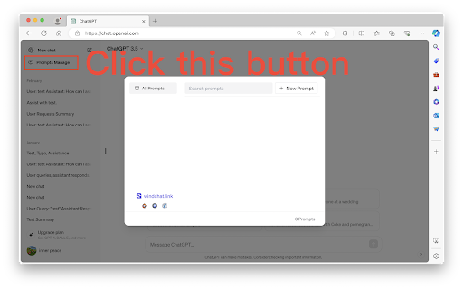 ChatGPT Prompts Manager ai chrome extension logo