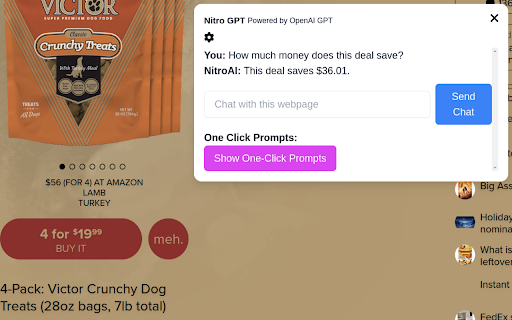 Chat with any webpage, powered by OpenAI GPT ai chrome extension logo