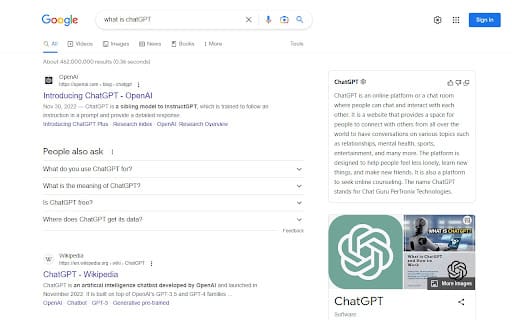 ChatGPT for Search ai chrome extension logo
