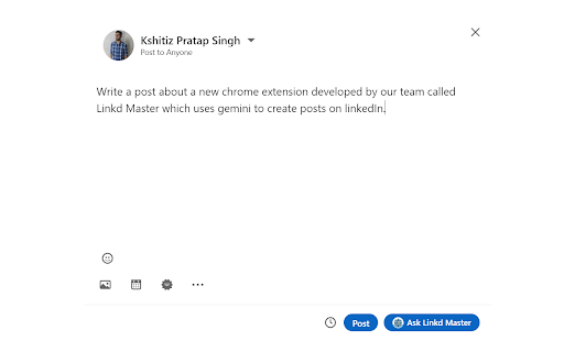 Linkd Master ai chrome extension logo
