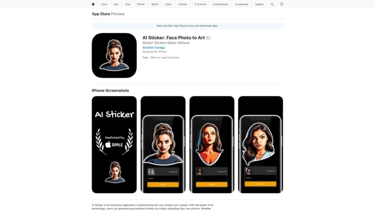 Free AI Sticker AI Tool Review