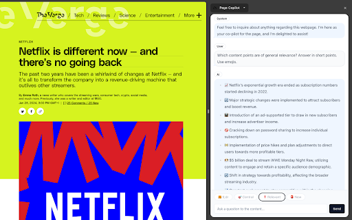 Page Copilot ai chrome extension