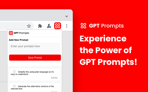 GPT Prompts ai chrome extension logo