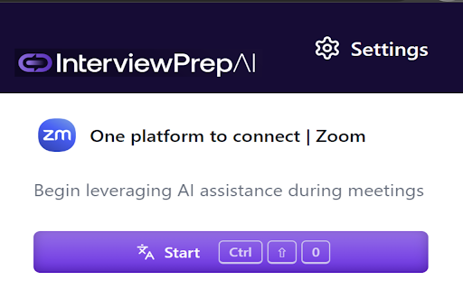 Interview Mock Tool ai chrome extension logo