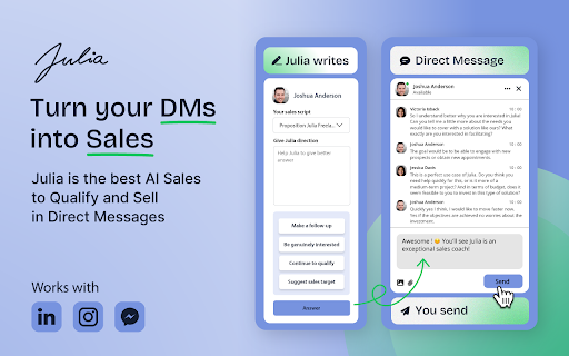 Julia AI Sales Coach ai chrome extension logo