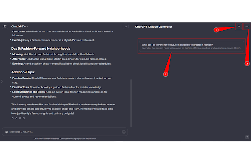 ChatGPT Citation Generator ai chrome extension logo