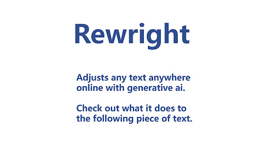 Rewright ai chrome extension logo