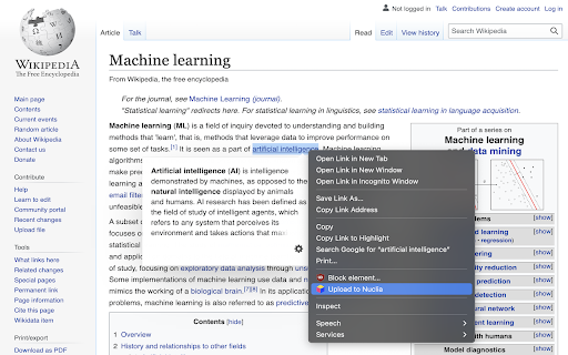 Nuclia Chrome Extension ai chrome extension