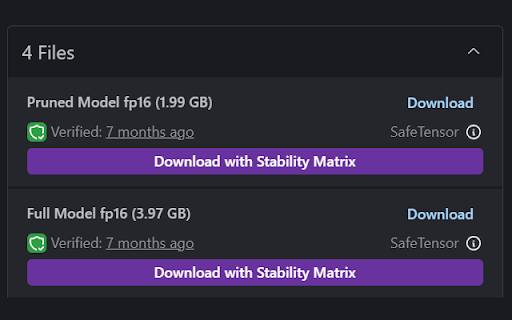 Civitai Stability Matrix Downloader Extension ai chrome extension logo