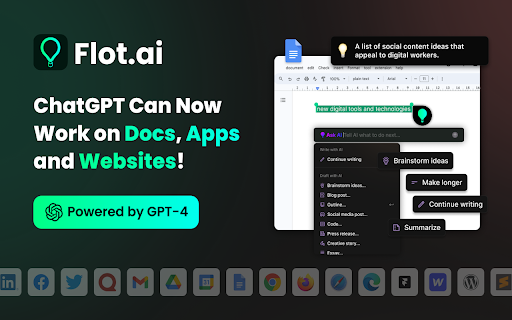 Flot.ai ai chrome extension logo