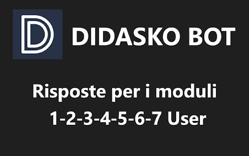 7 Moduli User Exercitation Helper ai chrome extension logo