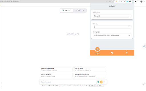 Voice Chat GPT Extension ai chrome extension logo