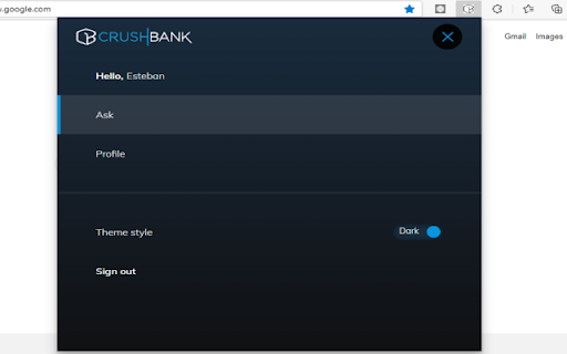 CrushBank Chrome Extension ai chrome extension logo