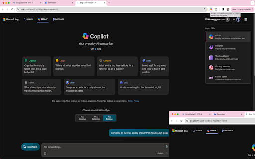 Bing AI Copilot Chrome Extension ai chrome extension logo