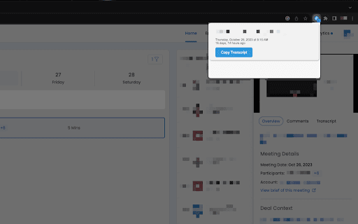 Transcript Helper for Chorus.ai ai chrome extension logo