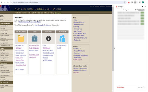 Court eFiling Copilot ai chrome extension logo