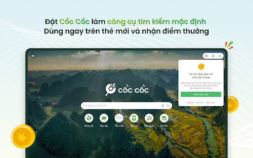 Cốc Cốc Search ai chrome extension logo