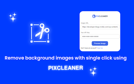 Pixcleaner Background Remover ai chrome extension logo