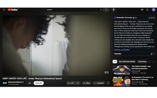 SummGen ai chrome extension