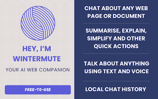 Wintermute AI ai chrome extension logo