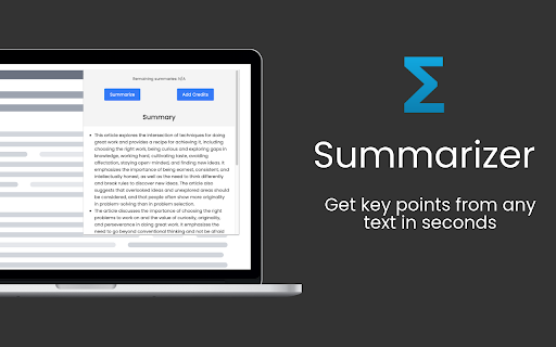 Summarizer ai chrome extension logo
