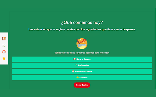 Recipe Suggestion Extension ai chrome extension