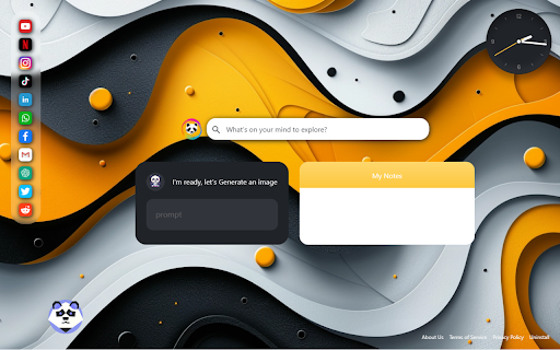 Journey ArtPrompt With Midjourney ai chrome extension logo
