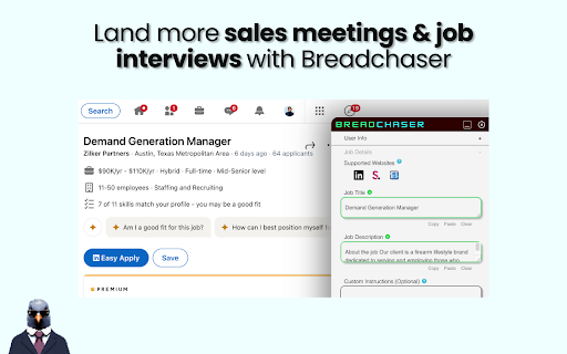 Jobs Without Borders ai chrome extension logo