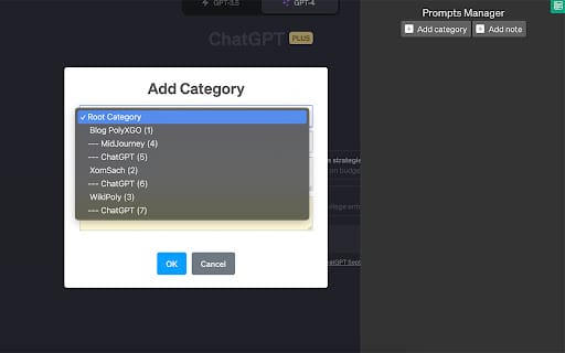 PromptsManager Extension ai chrome extension logo