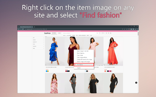 FindFashion ai chrome extension logo