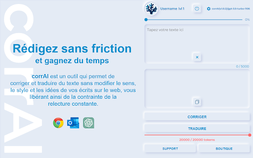 corrAI ai chrome extension