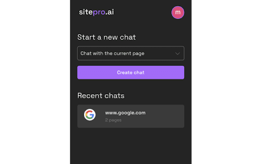 SitePro ai chrome extension logo
