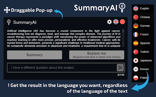 SummaryAI ai chrome extension logo