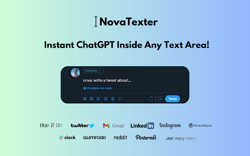 NovaTexter ai chrome extension logo