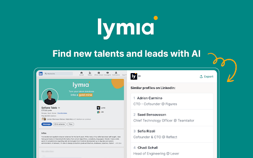 Lymia Discover ai chrome extension