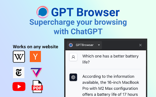 GPTBrowser ai chrome extension logo