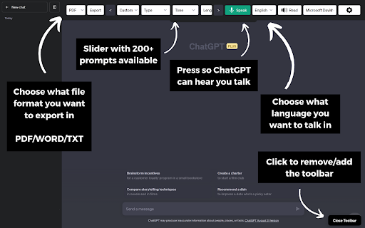 ChatGPT Toolbar Companion ai chrome extension logo