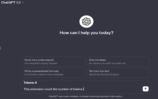 Token Counter for ChatGPT ai chrome extension logo