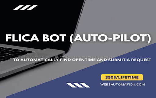 Flica Open Time Request Automation ai chrome extension
