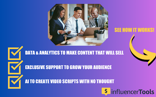 Influencer Tools ai chrome extension logo